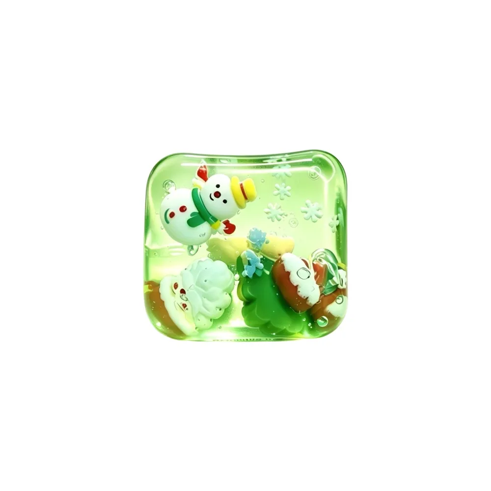 Christmas Tree Christmas Squeezed Cube Santa Claus Squeezing Toy Snowman Pinch Super Soft Anxiety Relief Stress Ball