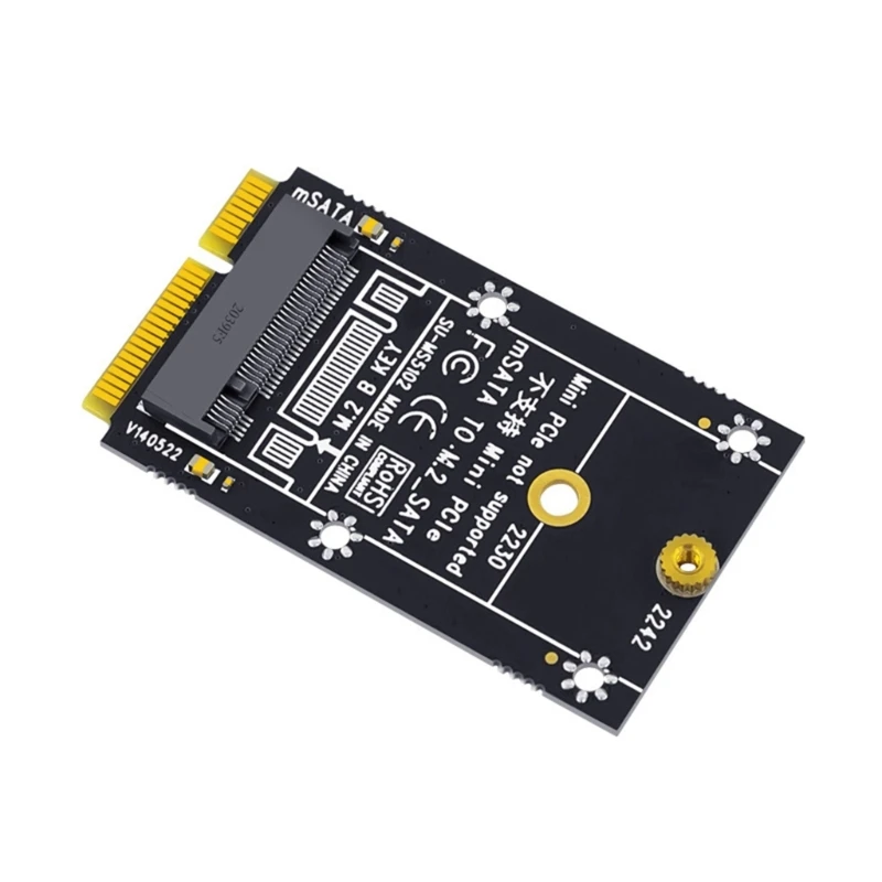 MSata naar M.2 Sata-adapter Ondersteuning 2230/2242 SSD voor M.2 keyB BandMkey SSD