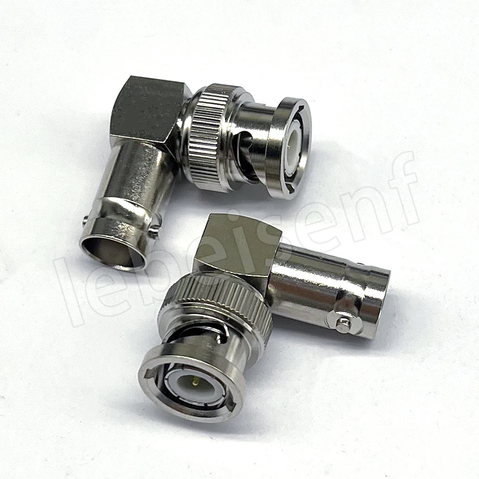 كبير جميع النحاس مطلية بالذهب BNC-JK BNC رئيس الكوع الأنثوي الدوار/محول نوع Q9L/قابس مراقبة الزاوية اليمنى 90 درجة