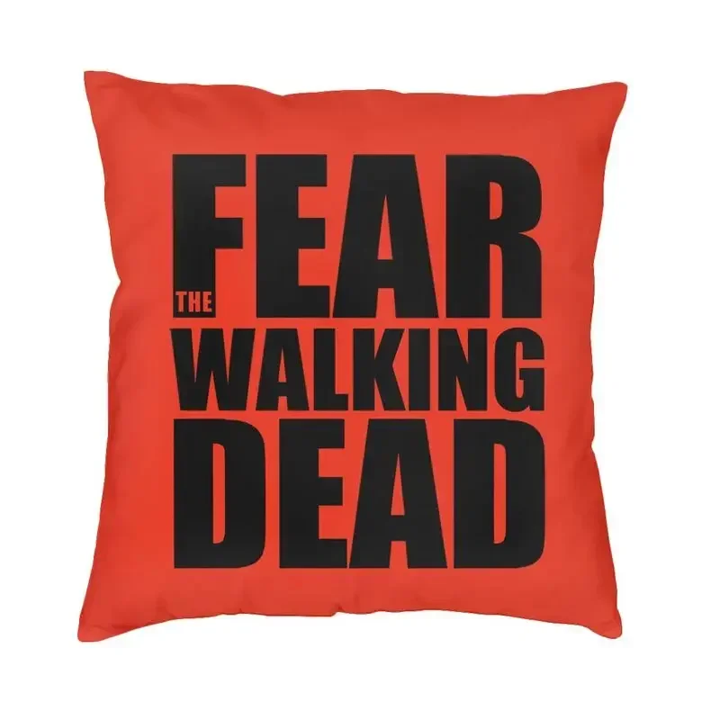 Nordic Style The Walking Dead Cushion Covers 45x45cm Soft Horror Zombie TV Show Pillow for Sofa Square Pillowcase Decoration