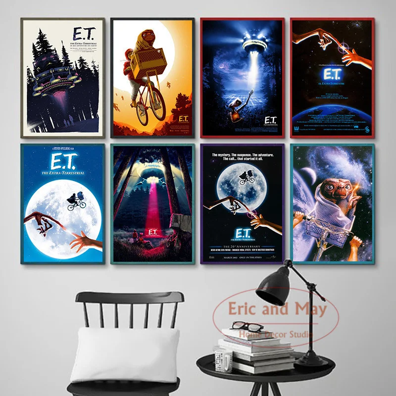 The Extra-terrestrial Ufo E.t. Movie Posters And Prints Canvas Painting Wall Art Picture Nordic Decoration Home Decor Tableau