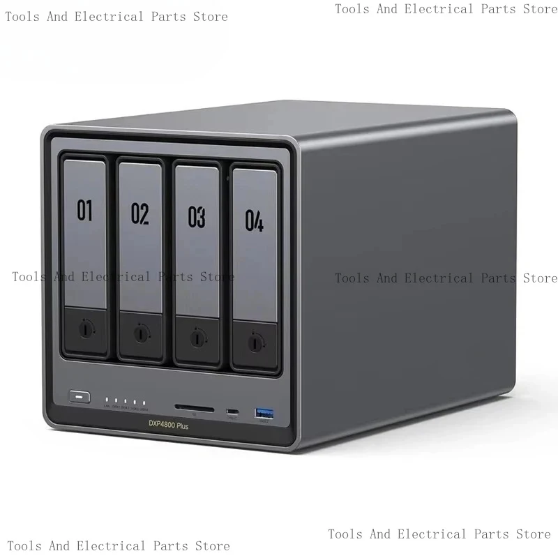 DXP4800 Plus 4 Bay Desktop NAS Pentium Go-Ld 8505 5 Core CPU 4K 60Hz Attached Storage (Diskless)