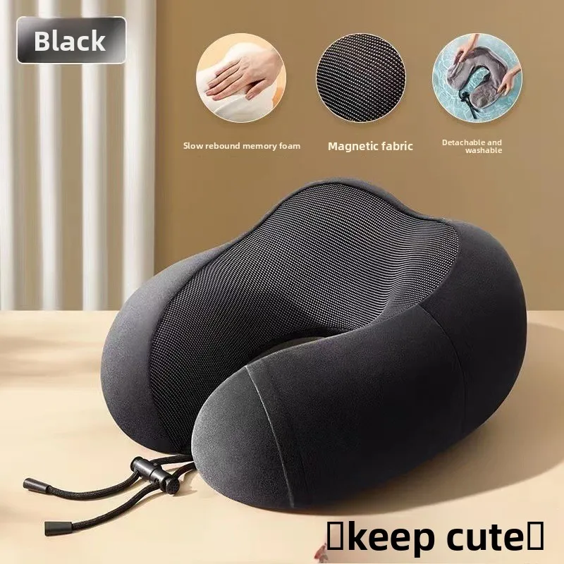 2026 U Shaped Memory Foam Neck Pillow Soft Travel Massage Neck Pillow for Sleeping Airplane Cervical Healthcare Bedding