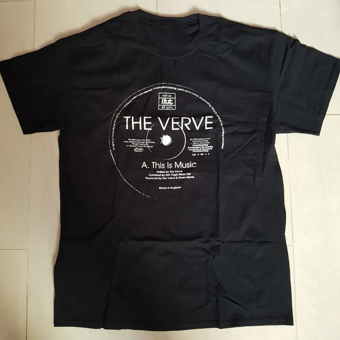 The Verve 1995 This Is Music Gift Man Woman Black All Size T-Shirt QQ1132