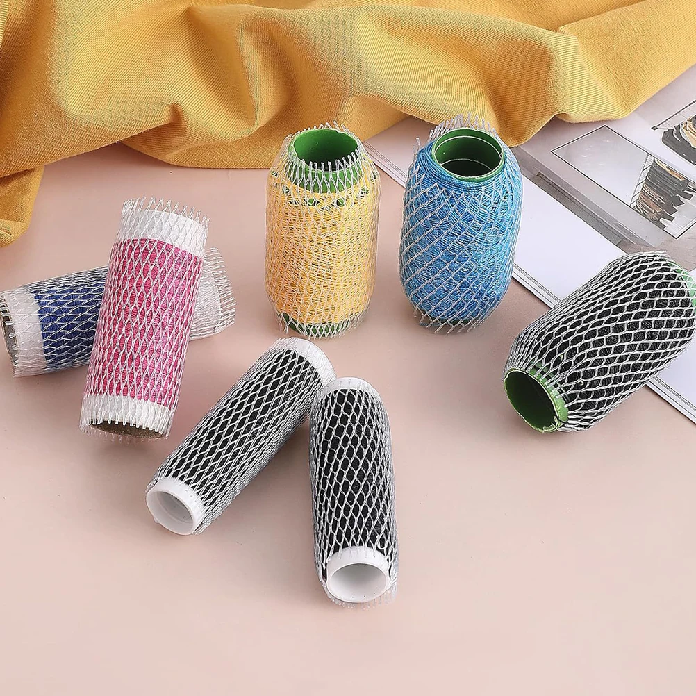 

100pcs Flower Bud Protection Mesh Net Pe Sturdy Florist Supplies Rose Plant Protector Thread Spool Saver Makeup Brush Cover