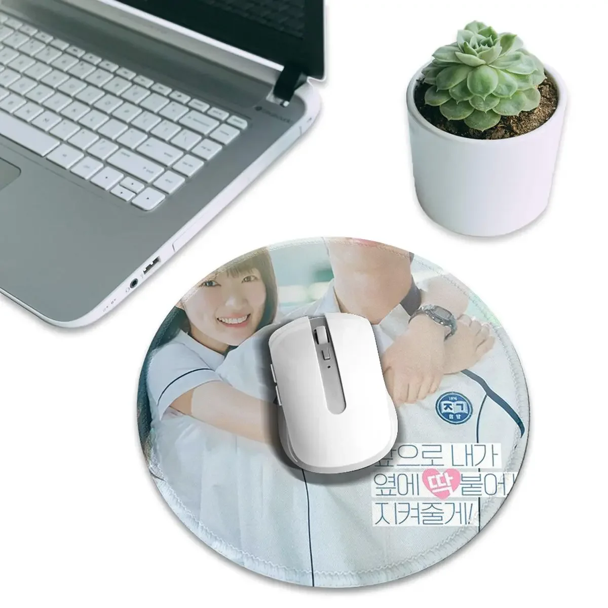 Lovely Runner Kdrama Poster Round Mouse Pad Computer Keyboard Mouse Mat Gamer Laptop Desk Mat Office Table Mats