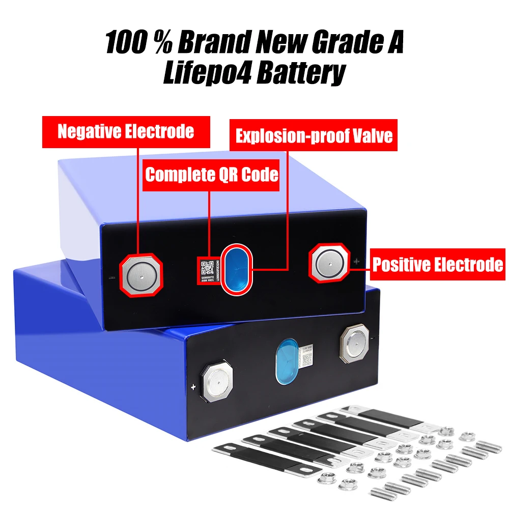 EVE 280Ah Lifepo4 Battery Cell LF280k grade A 3.2v EU US USA Stock lithium ion li prismatic LFP EV phosphate iron akku