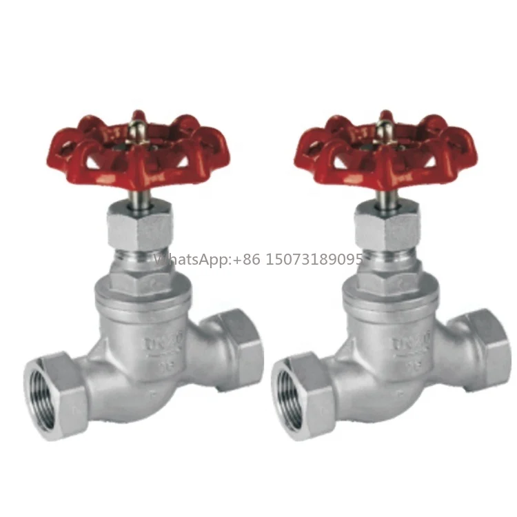 

SS304 Pn16 DN15-DN65 Manual Screw Stop Valve Stainless Steel Type Threaded Globe Valve for Water General Application OEM