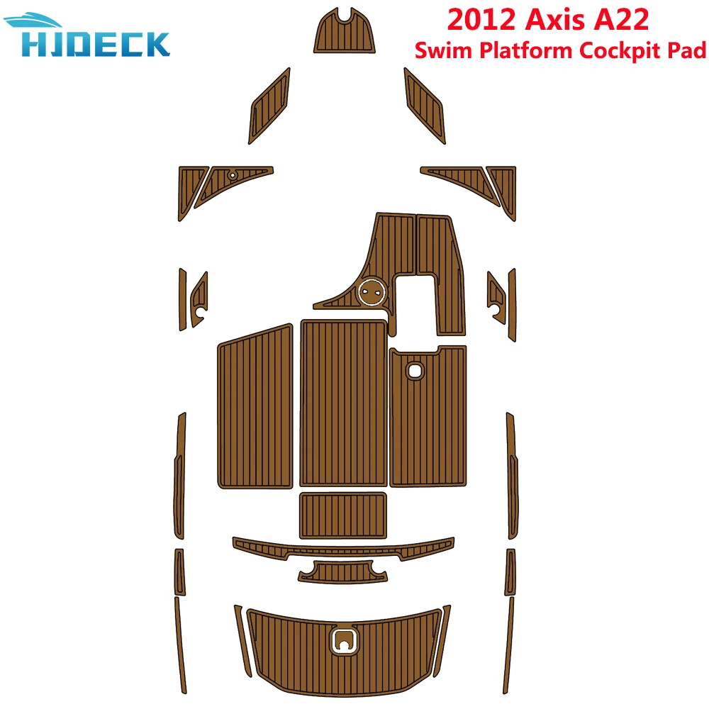 

2012 Axis A22 Swim Platform Cockpit Boat EVA Foam Teak Deck Floor Pad Mat Boat Accessories Marine Customizable