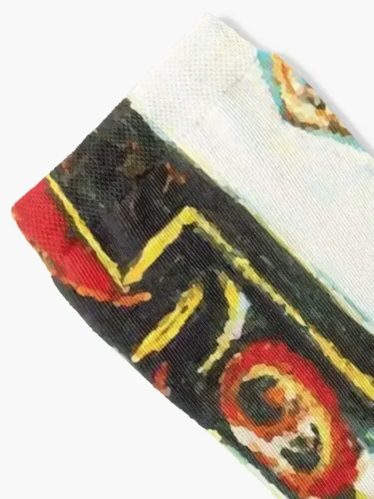 Jackson Pollack | Male and Female Socks with print luxe luxury colored Socks Man Women's