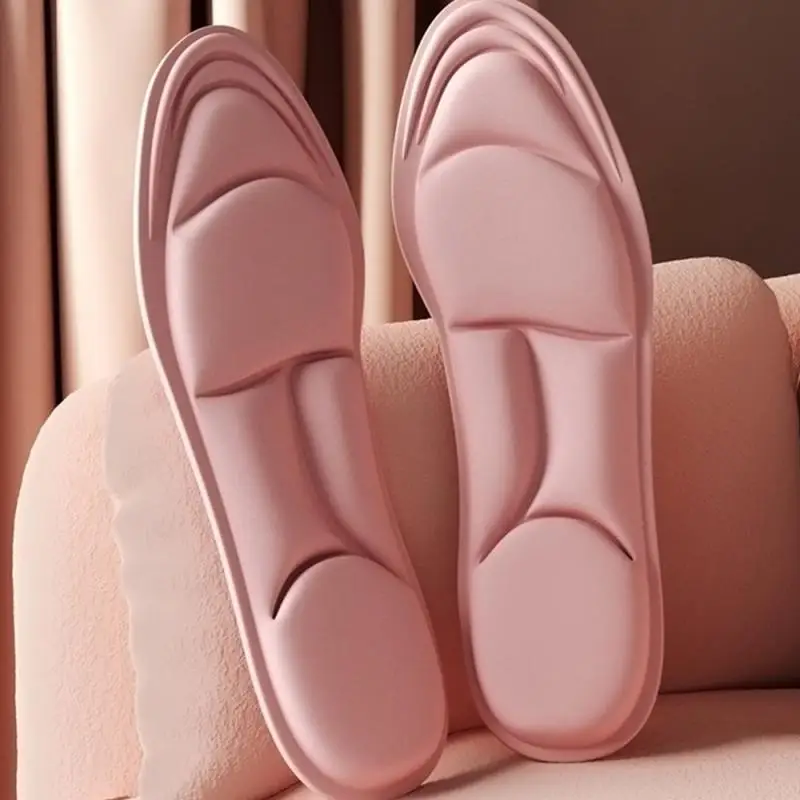 Plantillas deportivas 5D de espuma viscoelástica para zapatos, desodorante para hombres y mujeres, cojín transpirable, plantillas para correr para el cuidado de los pies ortopédicos, 1 Uds.