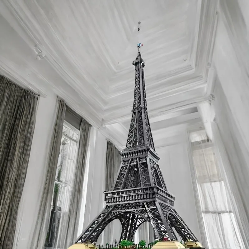 A 2025 IN MAGAZZINO Set 10001 pezzi 1,5 m di altezza Torre Eiffel di Parigi Architettura Modello Building Blocks Mattoni Regali per adulti