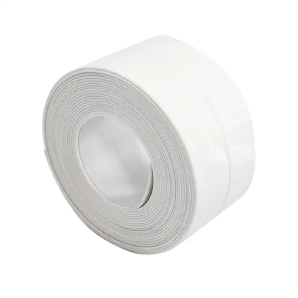 1.5m Kitchen Anti Mold Tape Shower Bath Sealing Tape Pvc Waterproof Self Adhesive Caulk Tape For Bathroom Toilet Edge Seale J1w7