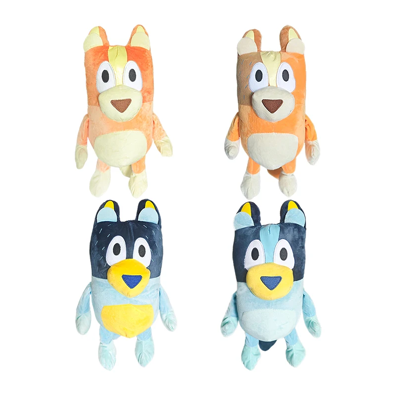 

40CM High Bluey Anime Figures Bingo Plush Dolls Animation Peripheral Bandit Chilli Filled With PP Cotton Kids Toys Birthday Gift