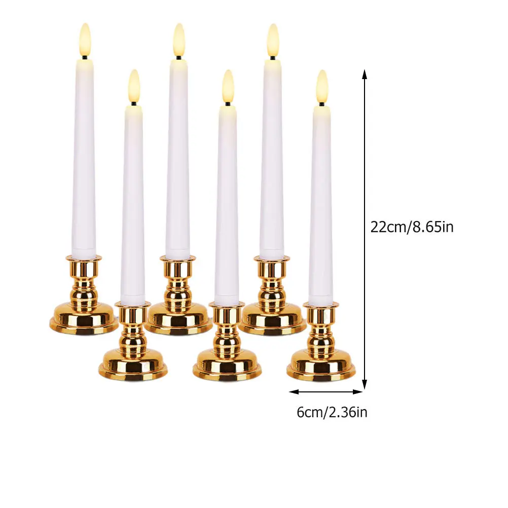 1 set Led Lamp Long Luminous Flameless Candles For Xmas Wedding Party Decor Smokeless Plastic Light