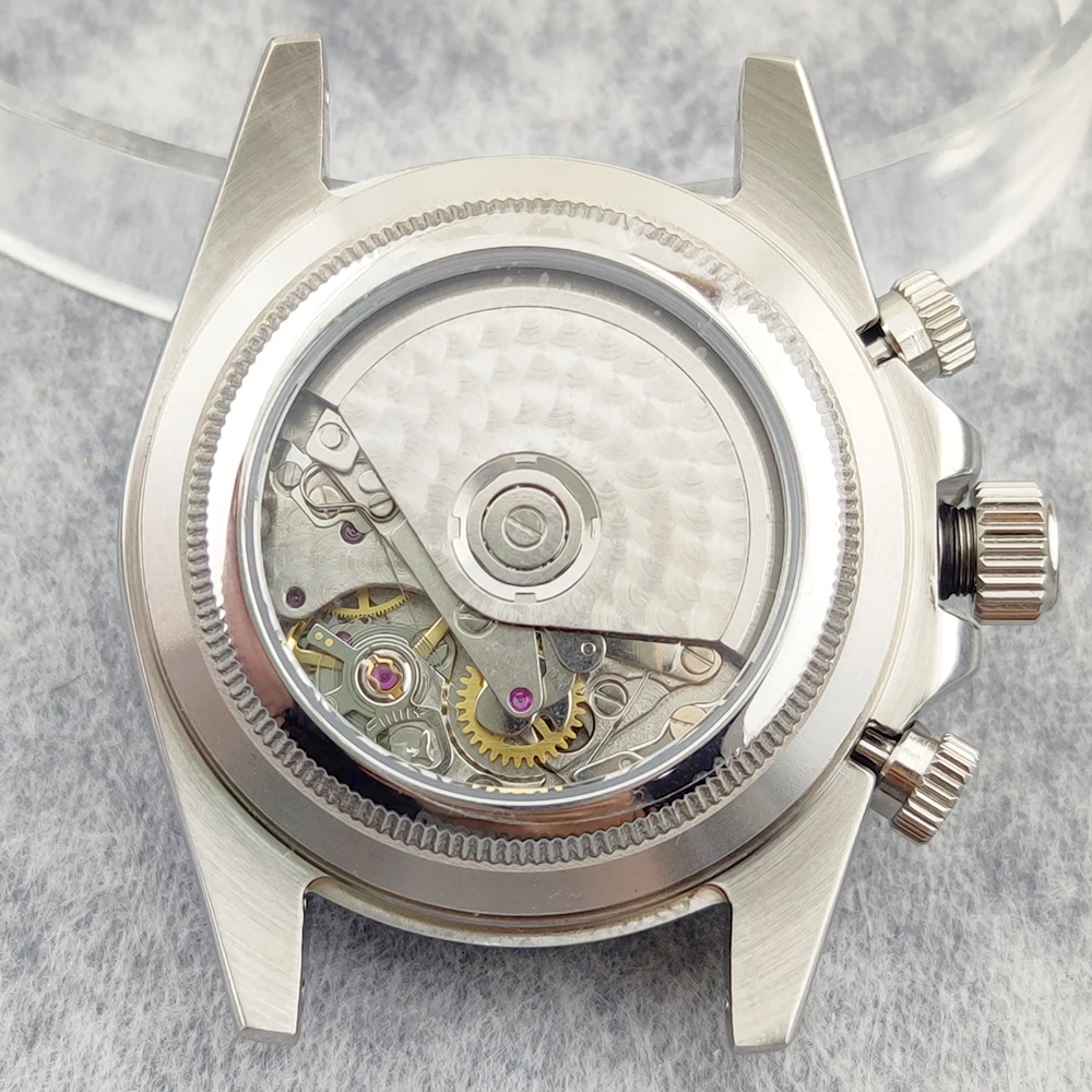 Man luxury watch 4130 MOVT custom logo sapphire mirror sports made of chronograph automatic mechanical watches 4130 watch