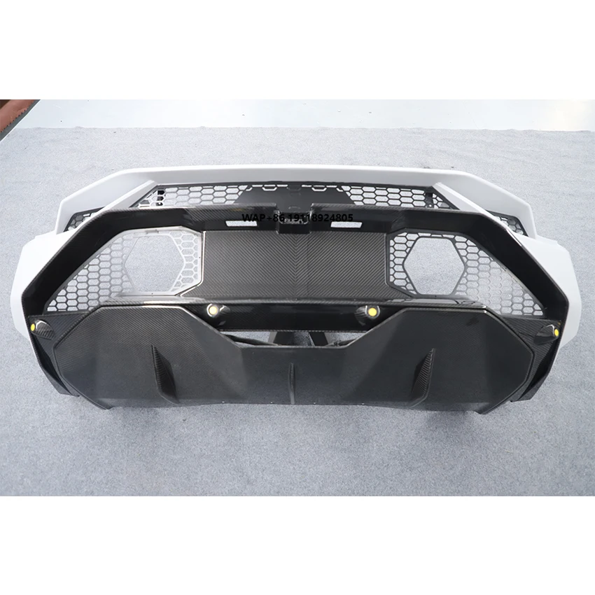 Facelift Tecnica Style Dry Half Carbon Fiber Car Bumper Rear Bumper For Lambo Huracan LP580 LP610 Body Kit Carbon Kit