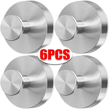 6/1 adet paslanmaz çelik vantuzlu kancalar yumruksuz duvara monte kanca asılı havlu tutucu banyo mutfak vakum vantuz