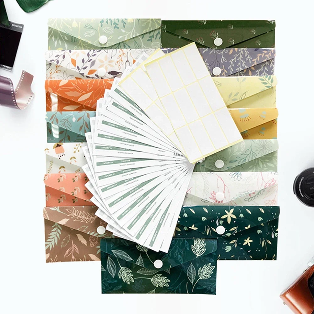 Vintage PVC Envelopes for DIY Cash Postcard Card Storage Invitation Gift Packing Envelope