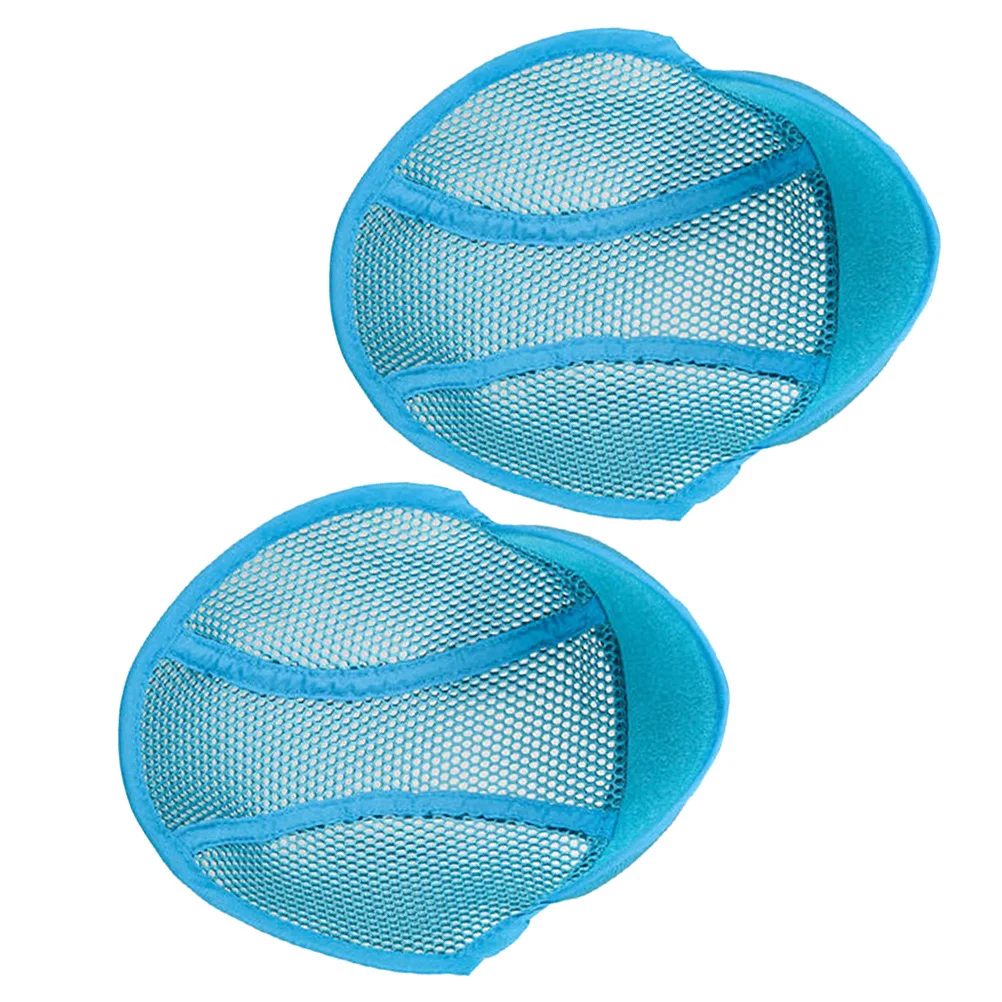 

2pcs Safety Insert Liner Premium Polyester Washable Sweat Absorbing Hard Hat Accessories Breathable Mesh Pads For