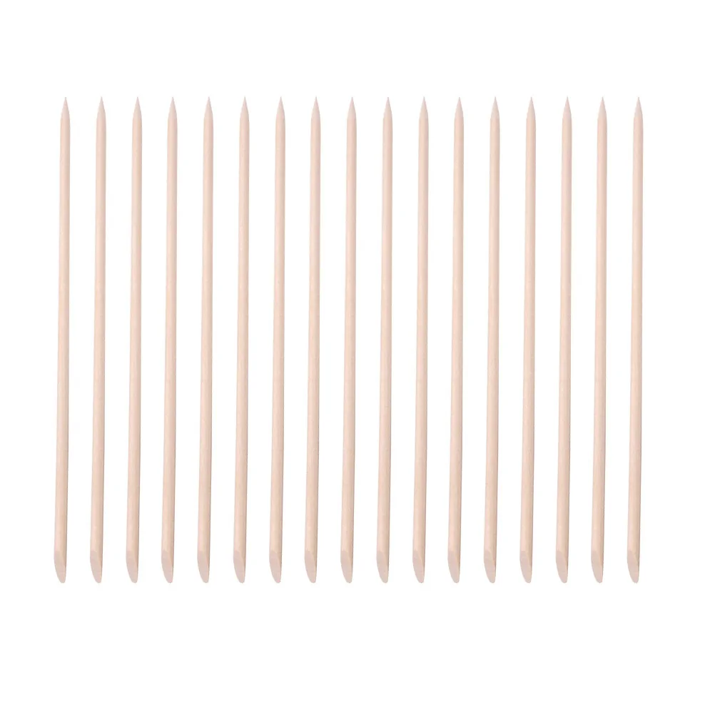 200 قطعة عصا خشبية للأظافر مزدوجة الأطراف مصقولة مانيكير انتهازي لإزالة الجلد الميت العناية بالبشرة 17.8 سنتيمتر أداة الجمال #3