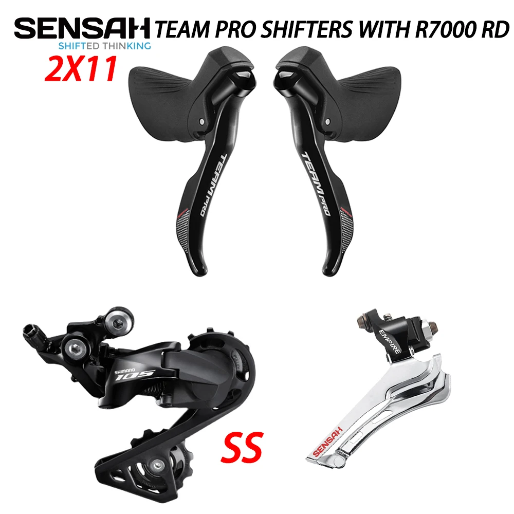 

SENSAN 2X11S TEAM PRO Shifter+front Derailleur+R7000 Rear Derailleur 22s