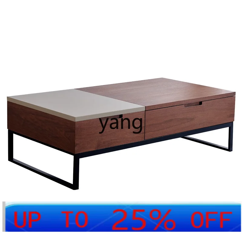 CX  light luxury simple modern multi-function liftable TV cabinet combination