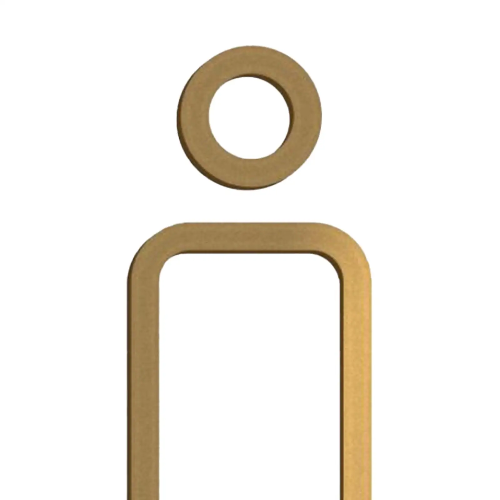 Restroom Sign Hanging Plaque Acrylic Restroom Identification Sign Bathroom Sign for Office Commercial Shops Restaurant Mall
