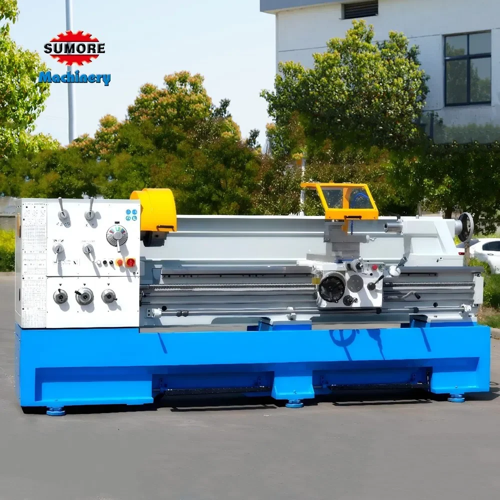 2026 New C6280*1500/2000/3000/4000mm 105mm Spindle Bore Horizontal Universal Metal Lathe Machine Sumore Sp2122-IC