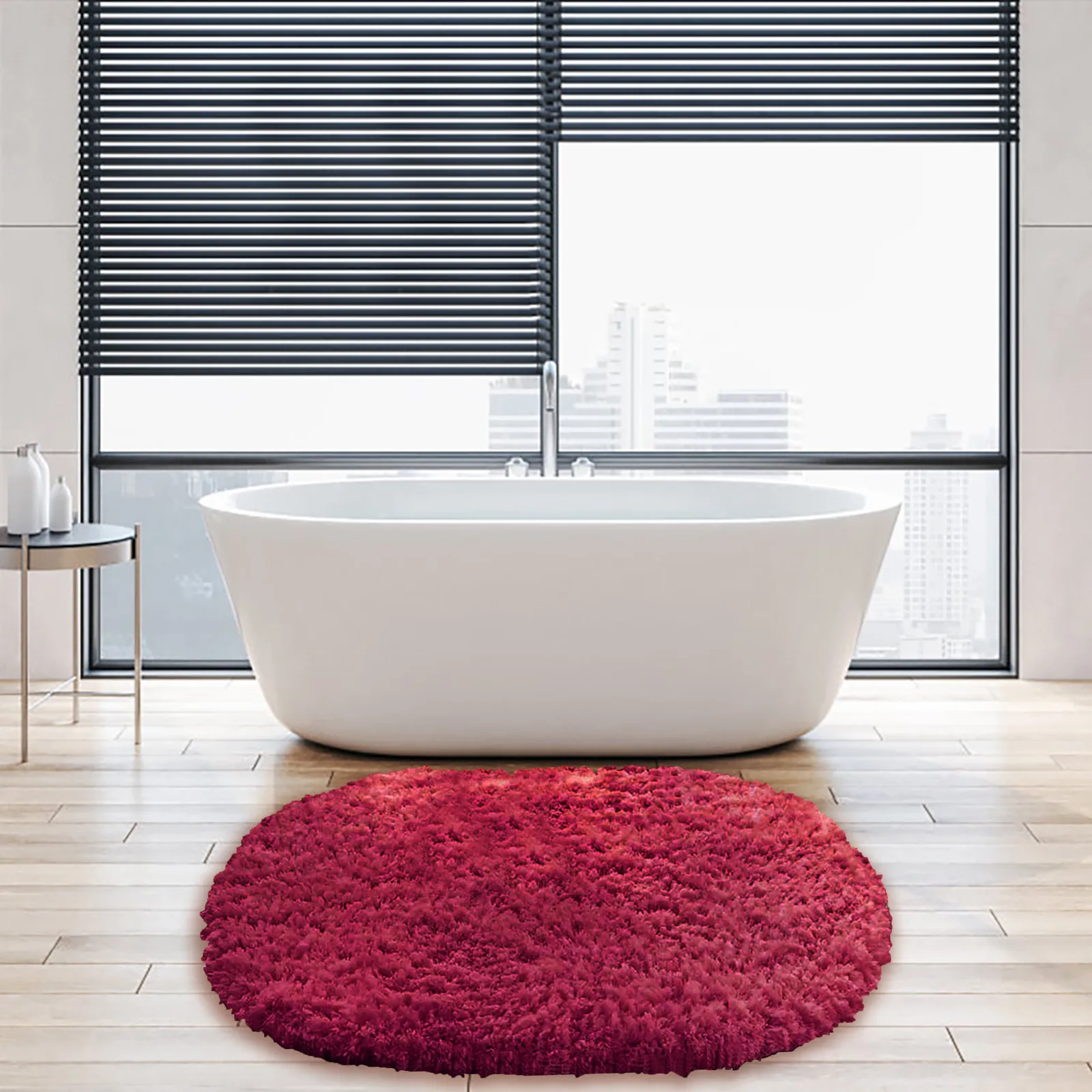 

Luxury Bathroom Rug Extra Soft Comfortable Absorbent Microfiber Bath Rugs Solid Color Simplicity Plush Non Slip Carpets