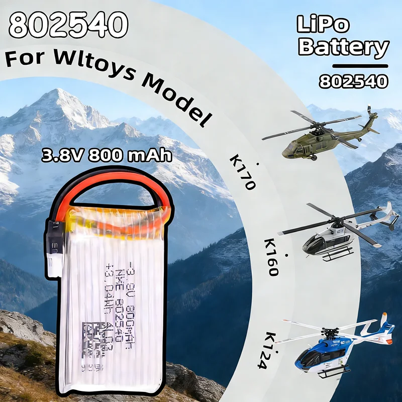 Bateria LiPo 3.8V 800mAh MX2.0