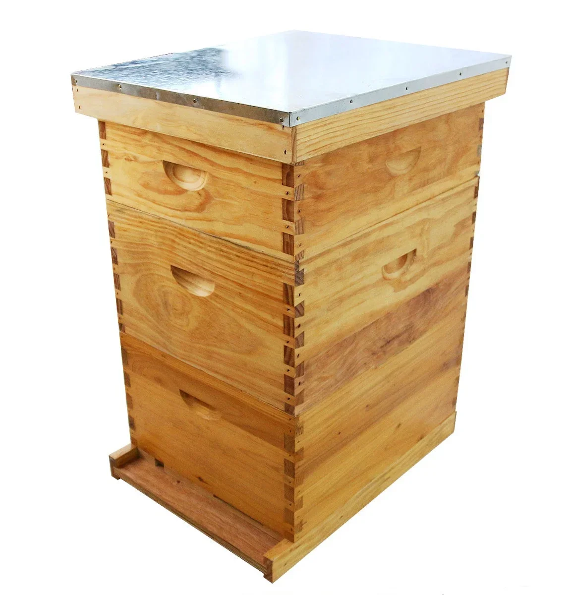 3 Layers Wax Coated Beehive Waterproof Style, Langstroth 10 Frame Beehive 1 Deep 2 Medium