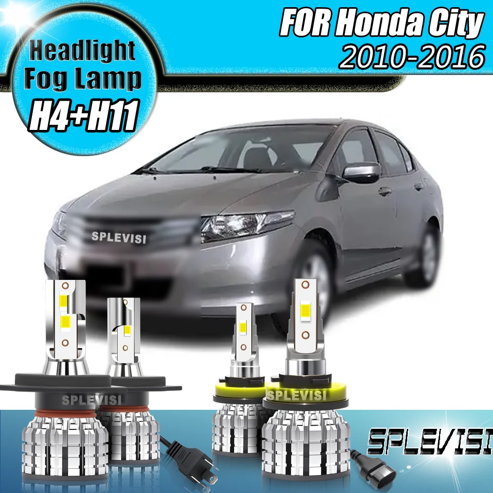 

SPLEVISI 9003 H11 LED Headlight Foglight Enhanced Driving Safety For Honda City 2010 2011 2012 2013 2014 2015 2016 Waterproof