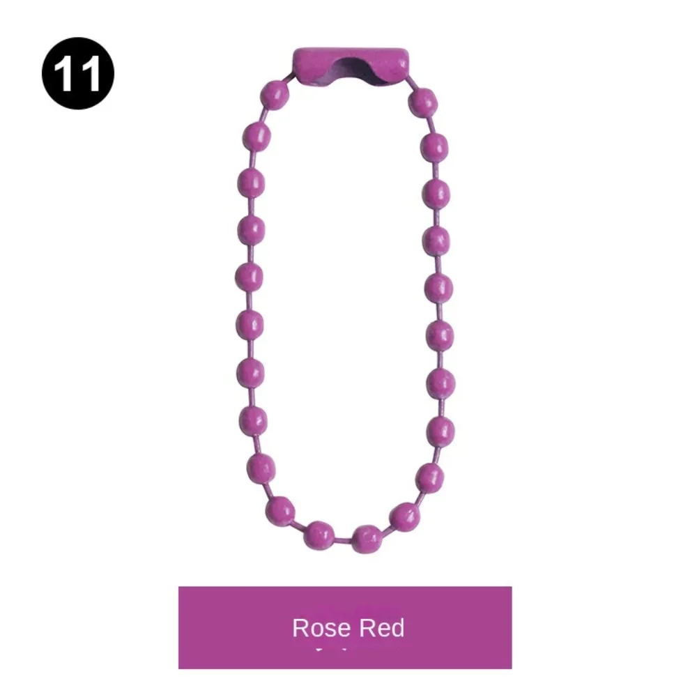 50/100PCS New 10cm Ball Bead Chains Metal Handmade Key Ring Accessory DIY Jewelry Making Key Chain Key