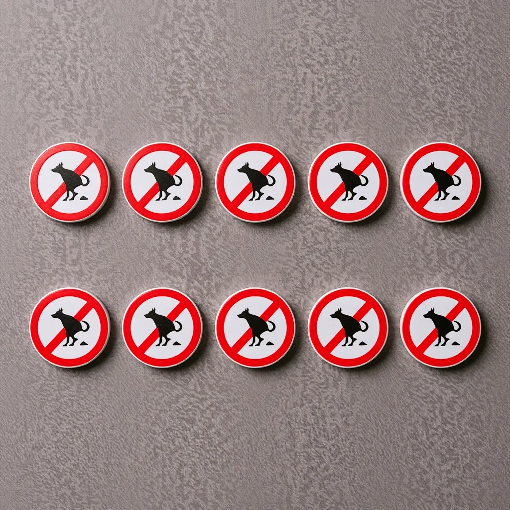 صديقة للبيئة لا الحيوانات الأليفة التبرز علامة ملصق مضاد للماء للاستخدام في ساحة نافذة الحديقة في الهواء الطلق #6