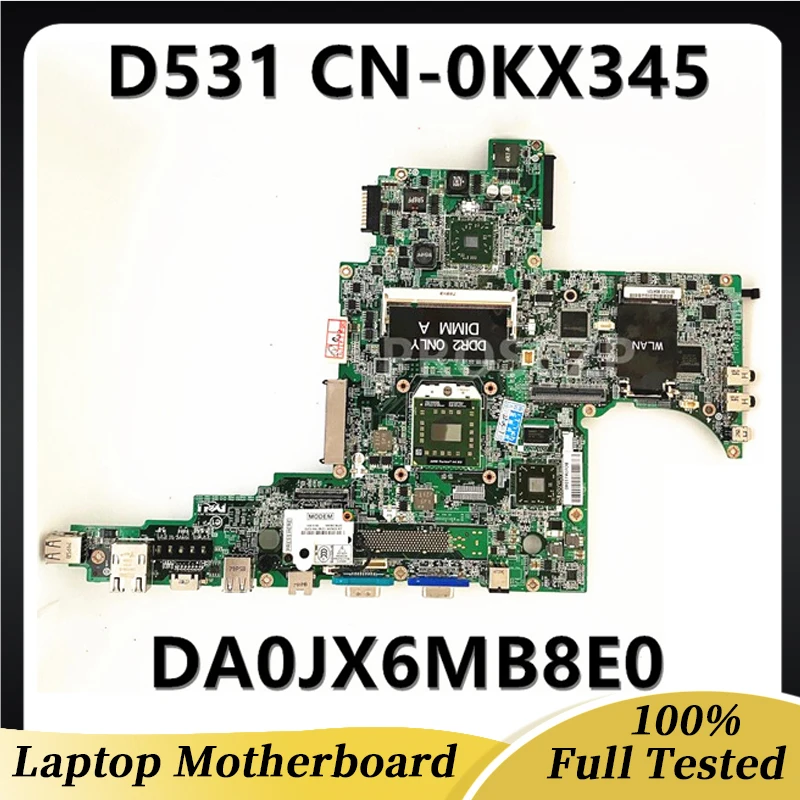 

CN-0KX345 0KX345 KX345 DA0JX6MB8E0 High Quality Mainboard For DELL Latitude D531 Laptop Motherboard 100% Full Working Well