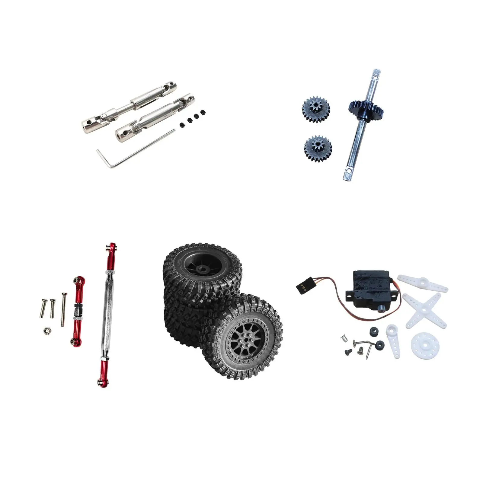 

1:12 Scale RC Upgrade Parts Modification Supply High Performance DIY Assembly Accs Replace Metal for LC79 MN82 MN78 Truck Car