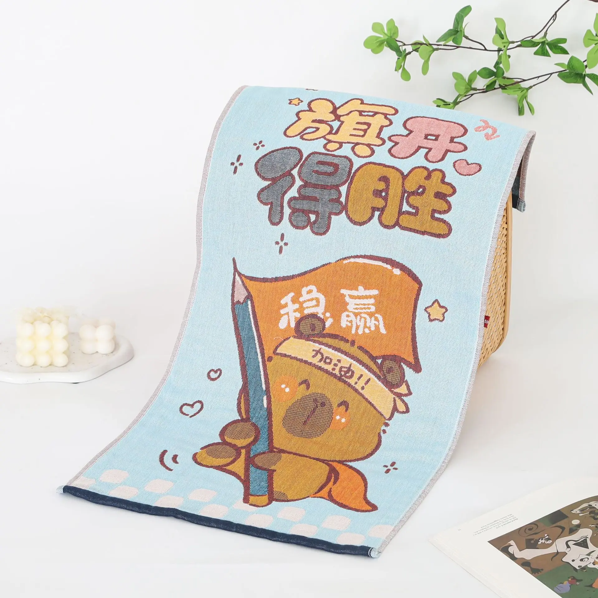 فوط وجه شاش قطن كارتون للحمام 34*74 سم رقيق جودة عالية 2 قطعة 18 أنماط