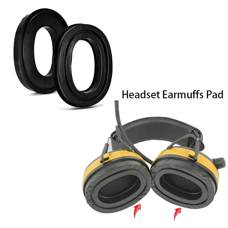 Headset Earmuffs Silicone Gel Ear Pad for 3M Peltor Sport Tactical Hearing Protection Headset Hunting Shooting Headset