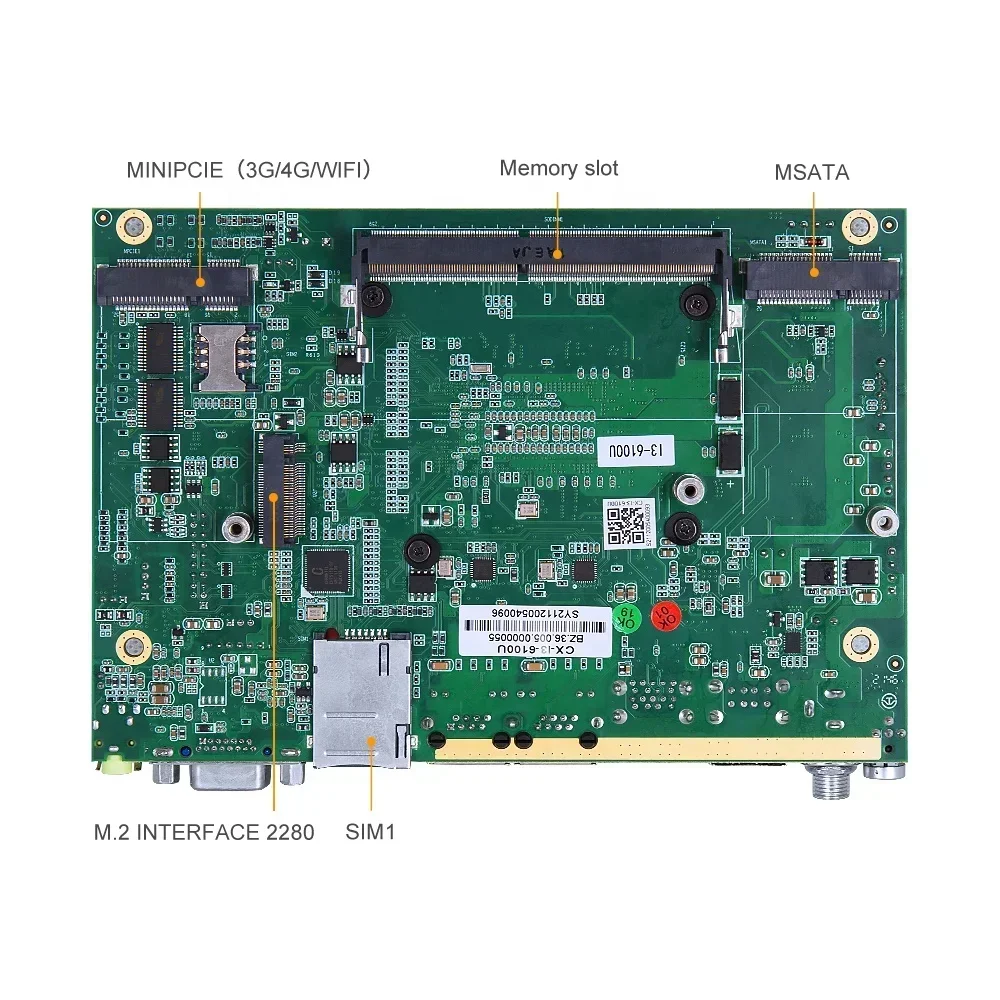 X86 System Module Board 24V Core i3 i5 i7 4-12th Gen Processor Mini itx Industrial PC Motherboard with Multi COM USB port