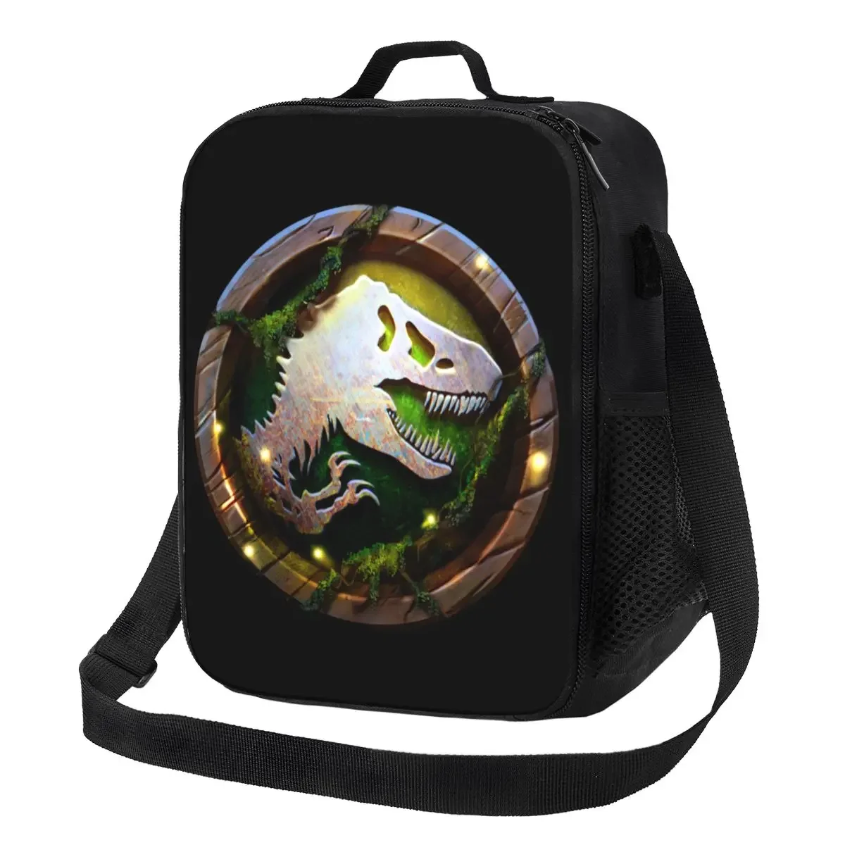 

Jurassics Park Insulated Lunch Tote Bag for Women Dinosaur Print Portable Thermal Cooler Food Bento Box Outdoor Camping Travel