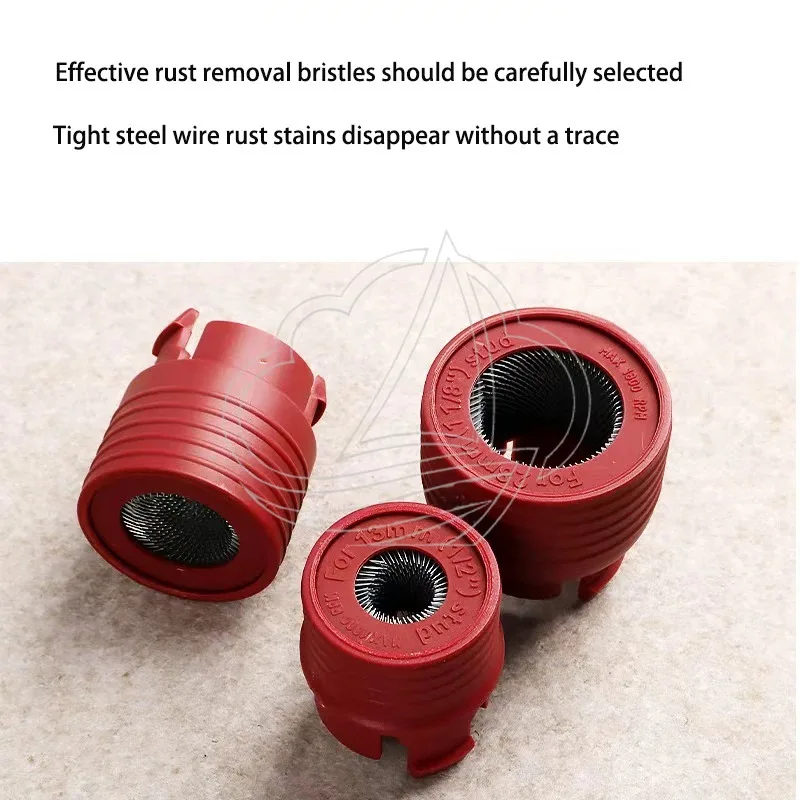 Car Wheel Stud Cleaning Tools 12-28mm Screw Nut Rust Removal Brush Kit view 5