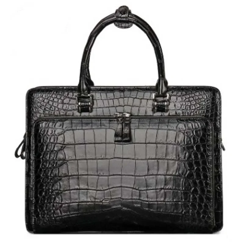 dongou new  crocodile men  briefcase crocodile  Laptop bag  business  Men's  handbag men handbag