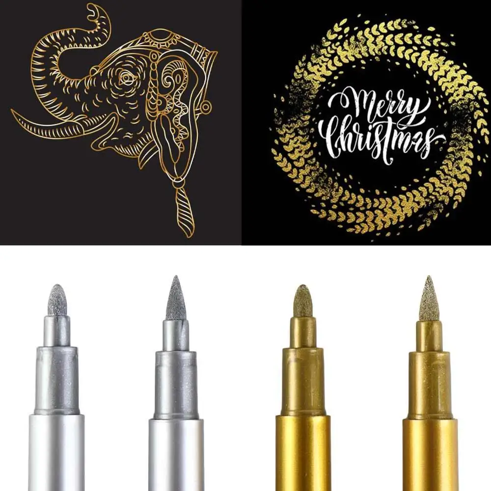 

Чернила блестящие металлические маркеры, долговечные водонепроницаемые маркеры для краски, прочные высококачественные ручки-формы из смолы, наскальная живопись