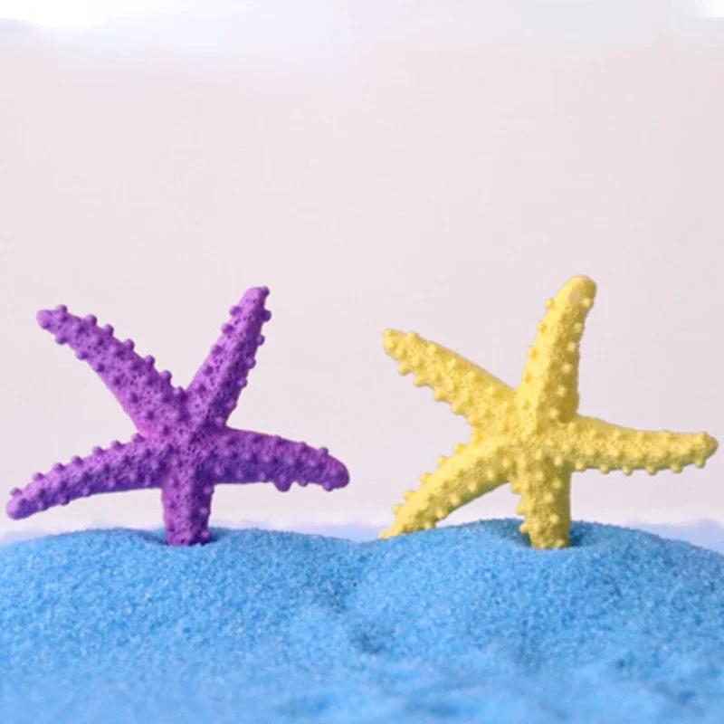 Tiny Artificial Starfish Resin Figurines for Aquarium Decoration Simulation Fish Ornaments Fish Tank Diy Micro-landscape Decor