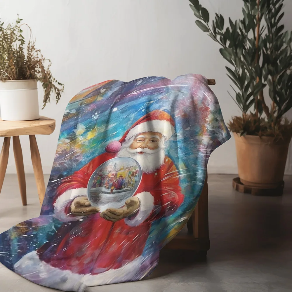 

Одеяло Tuniu с рождественским снежным глобусом, мягкое, теплое, уютное одеяло для кровати, дивана, подарок