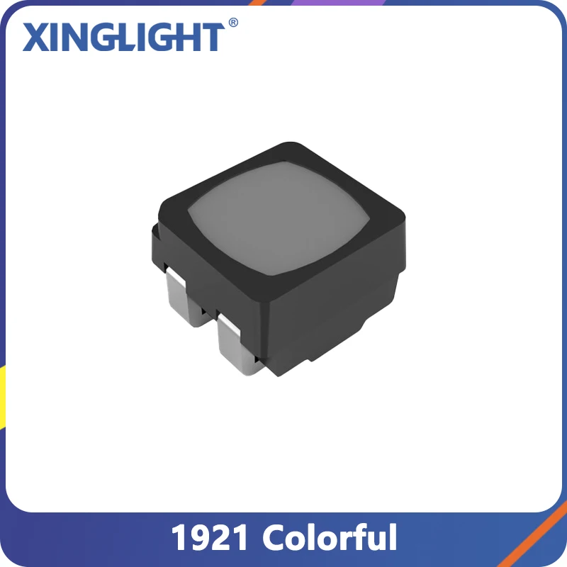 

XINGLIGHT 100pcs 1921 RGB LED Bead 5V Full Colorful XL-Z1921RGBA-SF Black Matte Package Surface Mount Light Emitting Diode