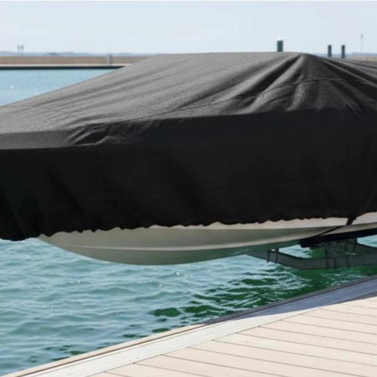 

Speedboat Cover Dustproof Fishing Boat Cover Sunproof Protection for Mooring
