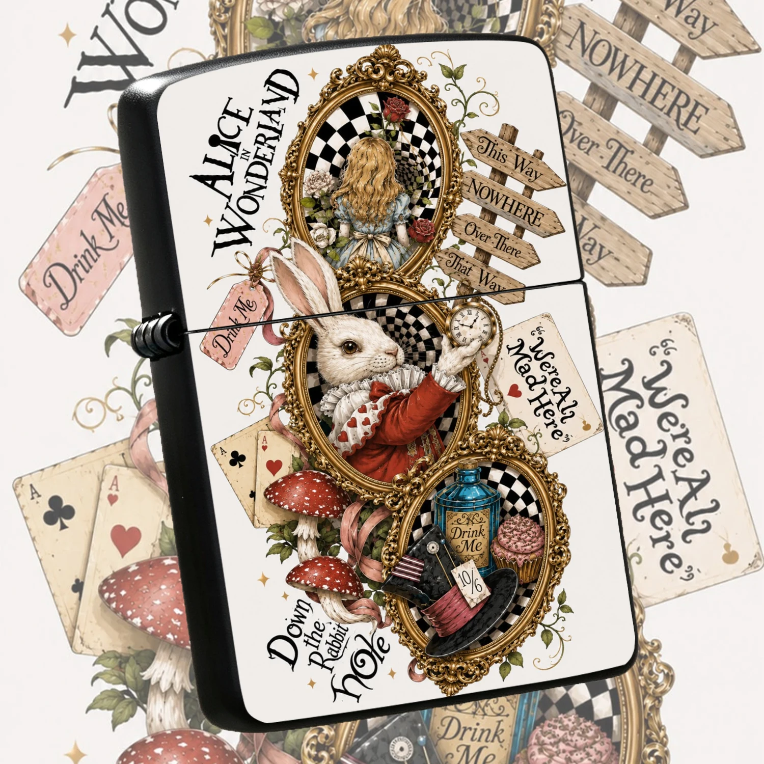 Vintage Themed Portable Lighter, Exquisite Fairy Tale Decor Ornament, Stylish Personalized Daily Carry Practical Item, Thoughtful Holiday Birthday Gift For Friends And Fans, Versatile Decor Piece For All Scenarios To Boost Ambience A Humoro