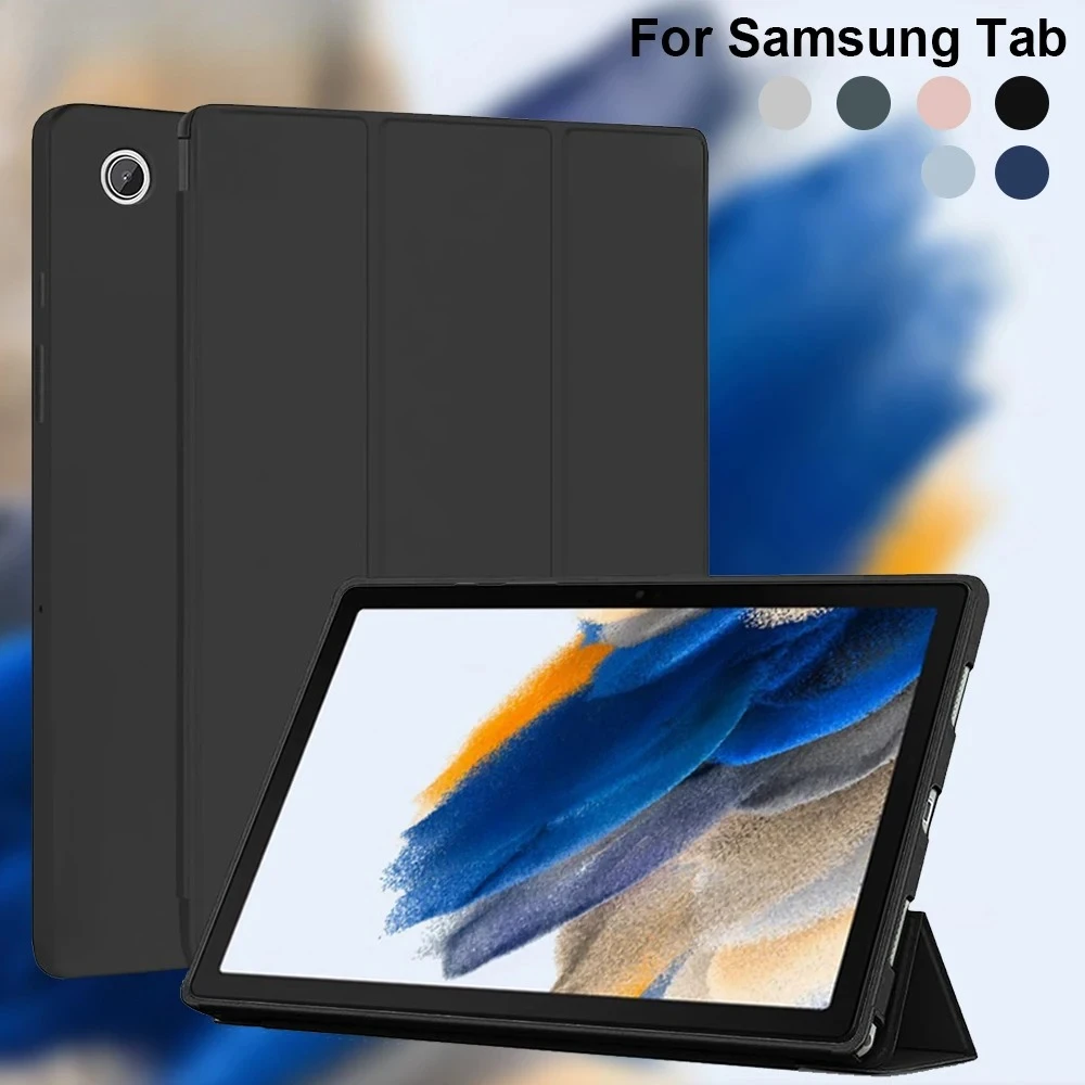 

For Samsung Tab A8 10.5in Silicone Case, A9 Plus 11, A9 8.7, S6 Lite 10.4, A7 Lite 8.7, Auto Wake/Sleep Shockproof Cover